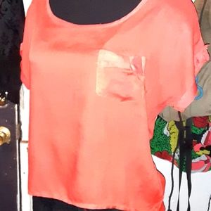 Orange blouse